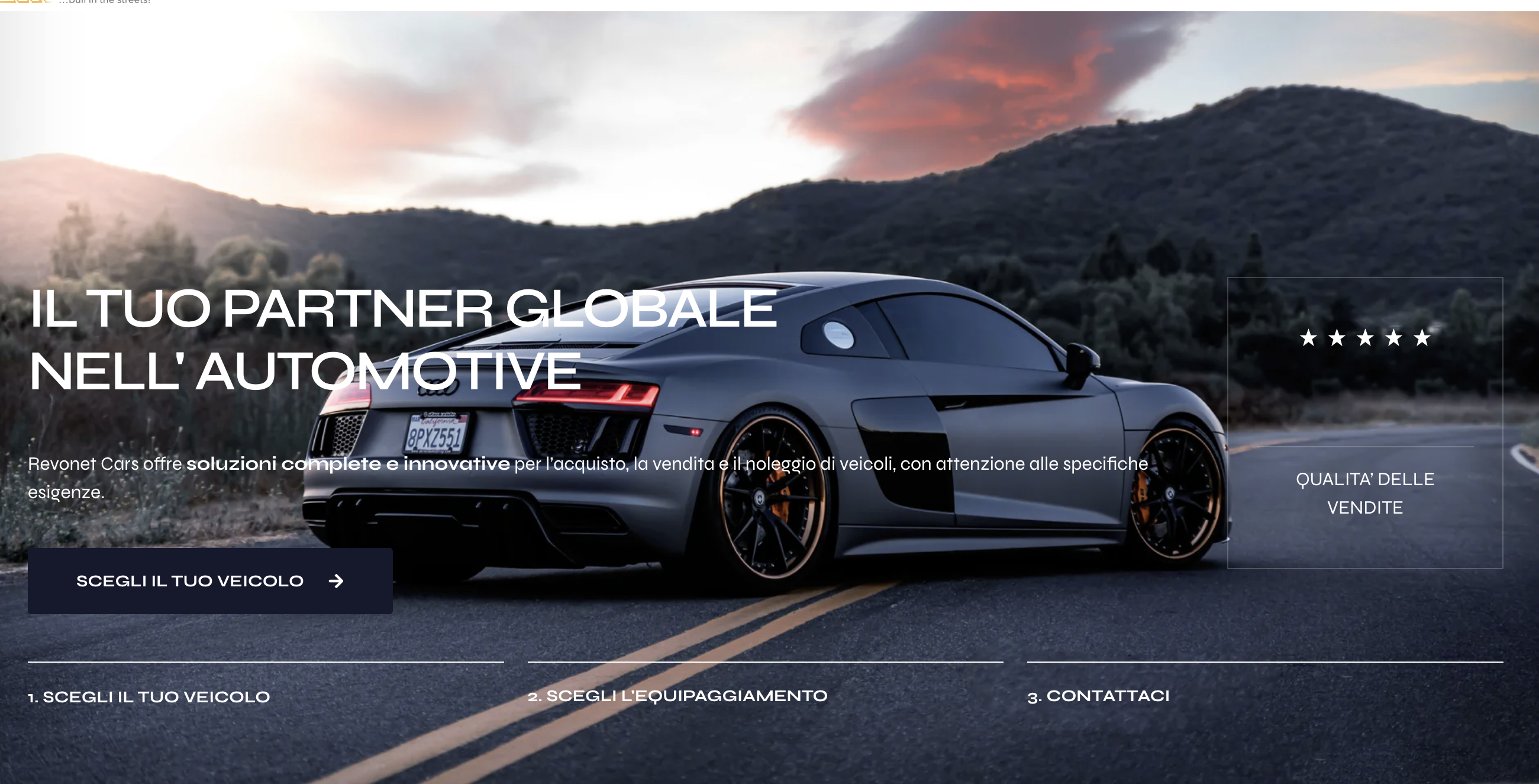 Revonet Cars — ukážka projektu AIVELO